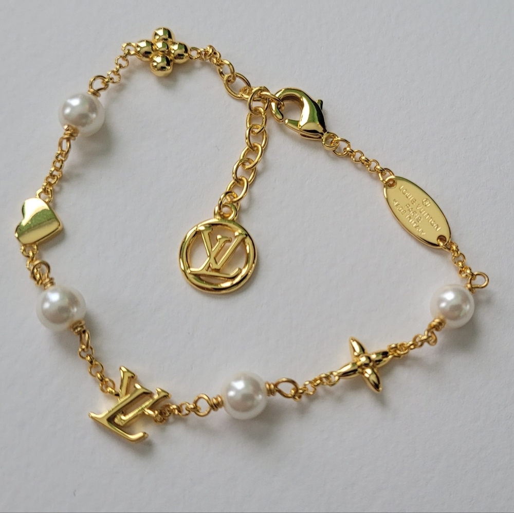 Louis Vuitton Gold Tone Charm Bracelet - Picture 7 of 17